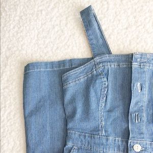 NWT Universal Thread Striped Denim Jumper Dress